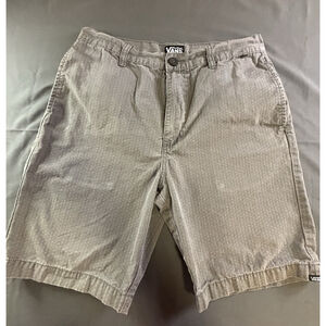 Vans Off The Wall Gray Chino Skate Shorts Mens Size 30 Cotton Casual